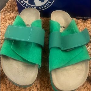 Kyoto Bold Green Birkenstocks